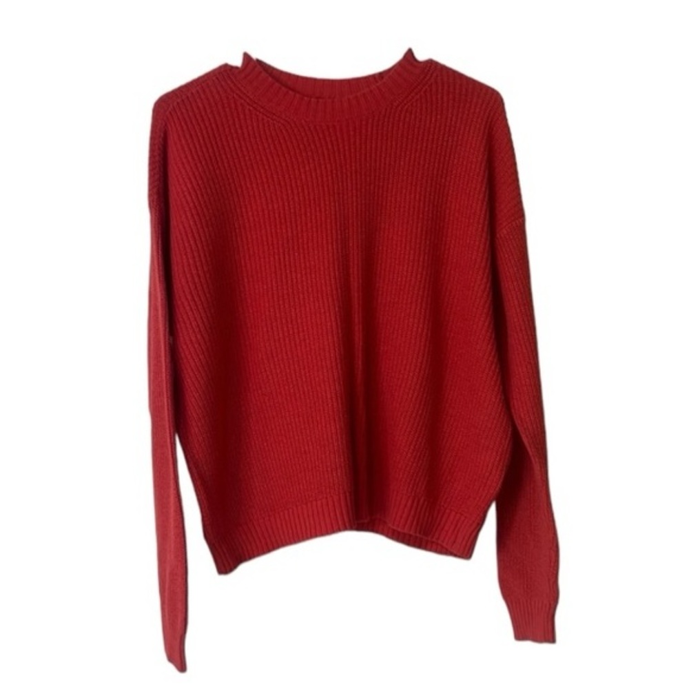 American eagle red long sleeve sweater